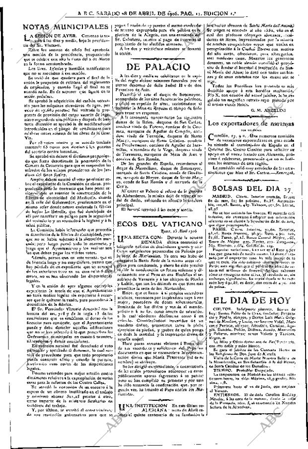 ABC MADRID 28-04-1906 página 11