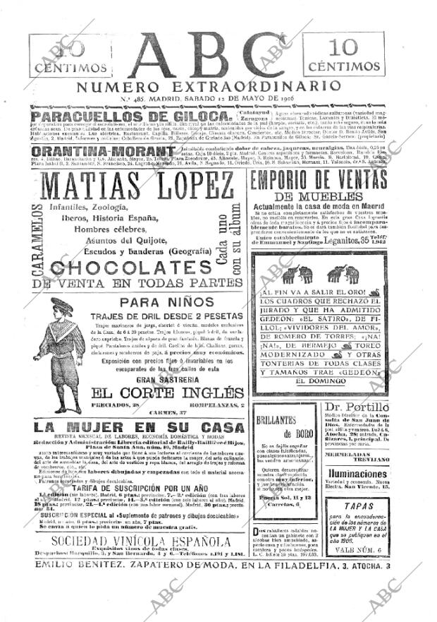 ABC MADRID 12-05-1906 página 1