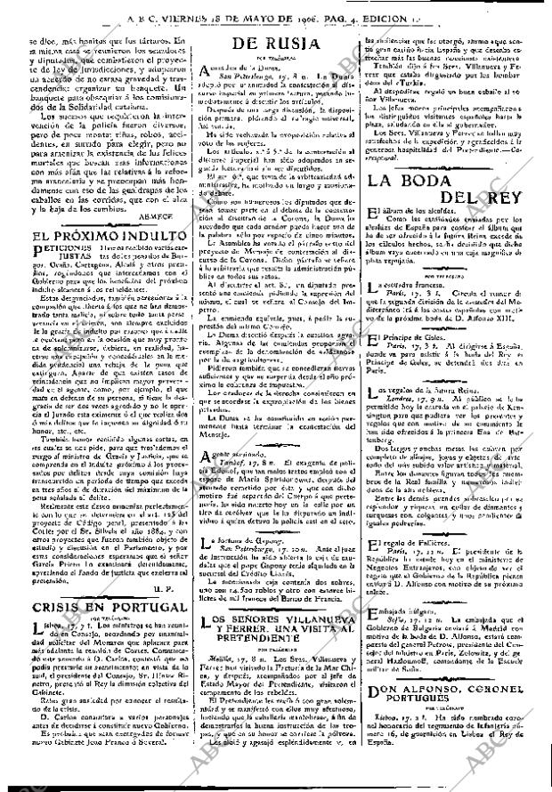 ABC MADRID 18-05-1906 página 4