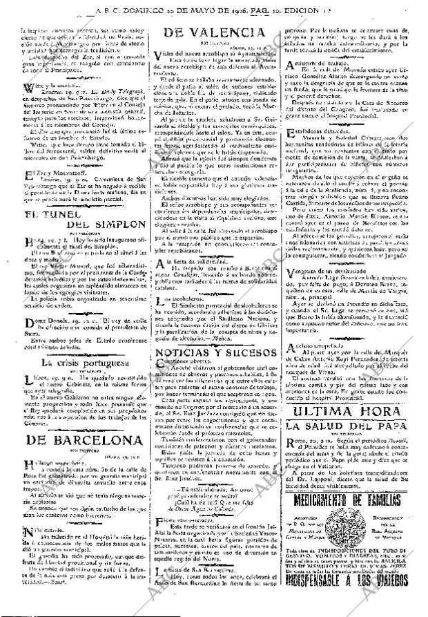 ABC MADRID 20-05-1906 página 10