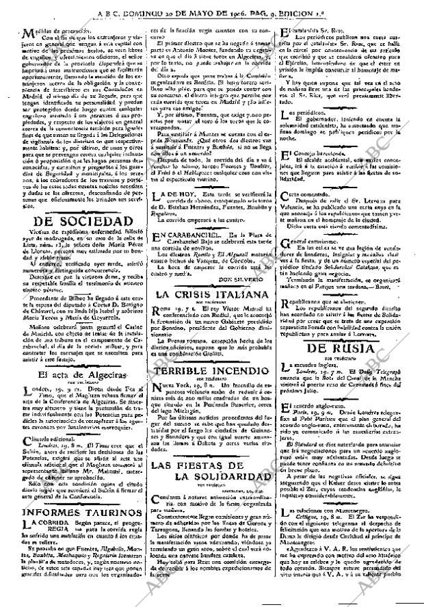 ABC MADRID 20-05-1906 página 9