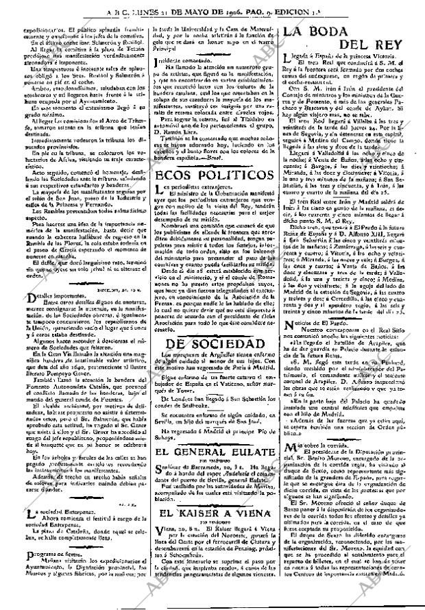 ABC MADRID 21-05-1906 página 9