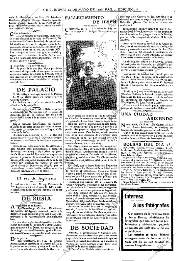 ABC MADRID 24-05-1906 página 4