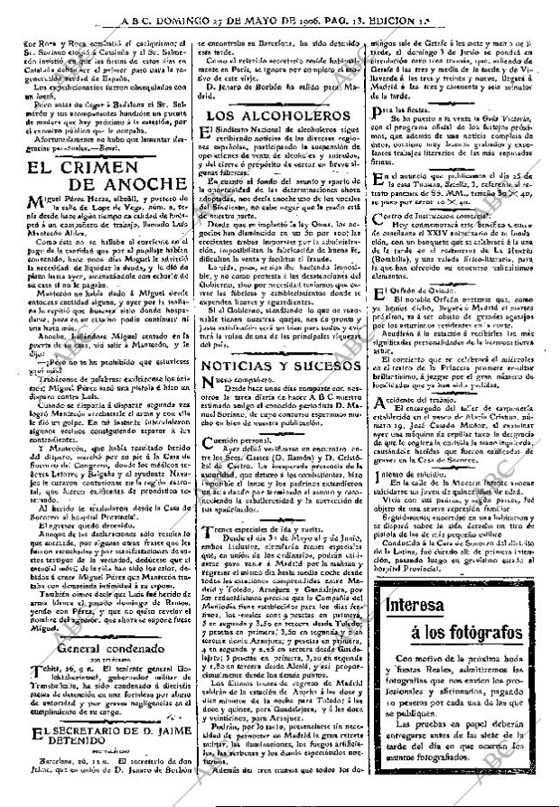 ABC MADRID 27-05-1906 página 13