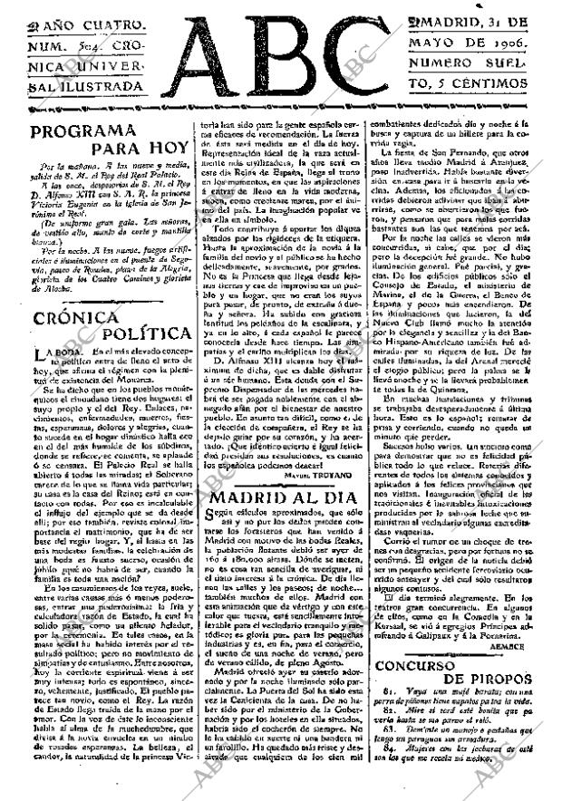 ABC MADRID 31-05-1906 página 3