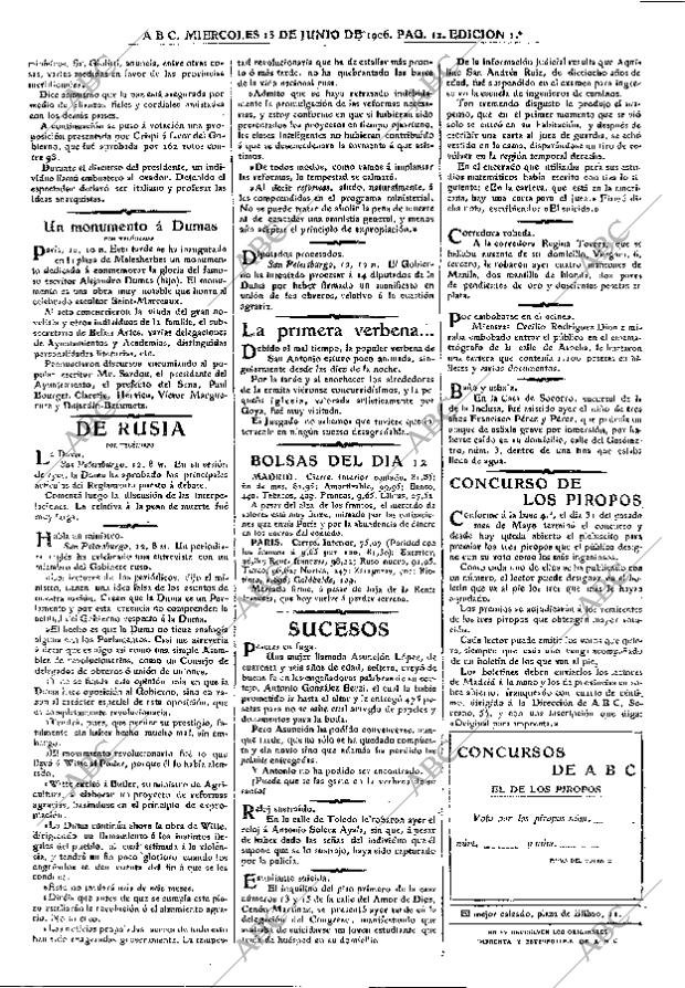 ABC MADRID 13-06-1906 página 12