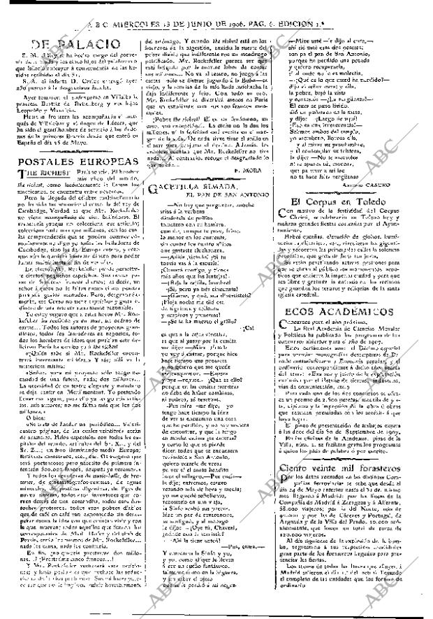 ABC MADRID 13-06-1906 página 6