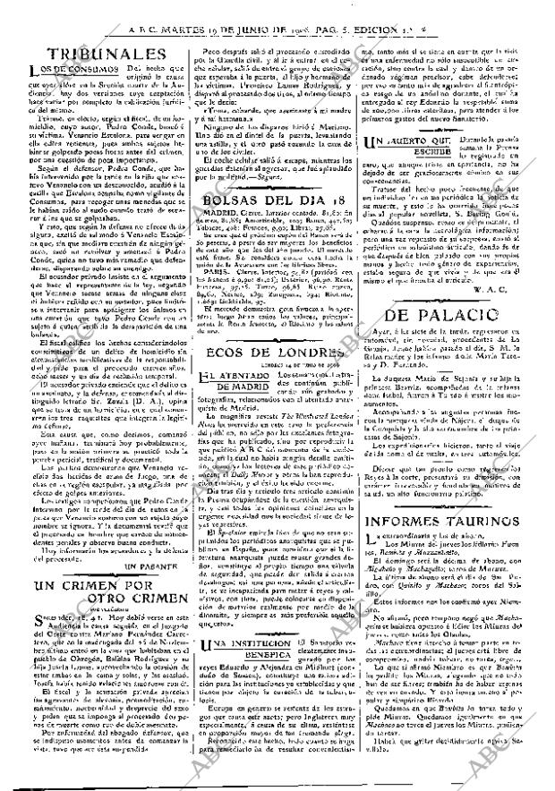 ABC MADRID 19-06-1906 página 5