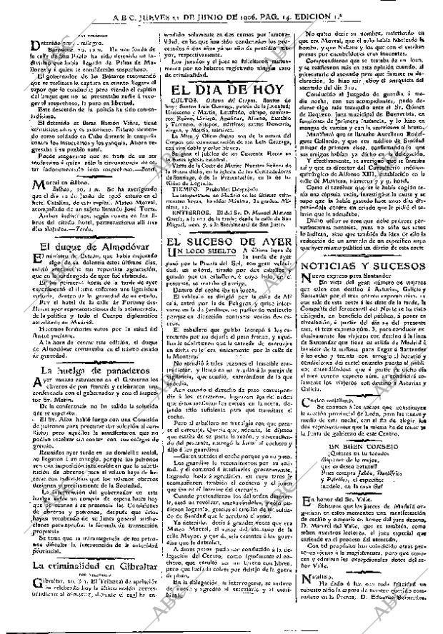 ABC MADRID 21-06-1906 página 14