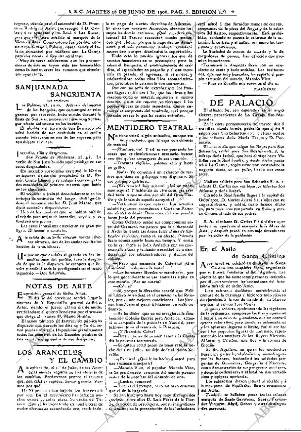 ABC MADRID 26-06-1906 página 5