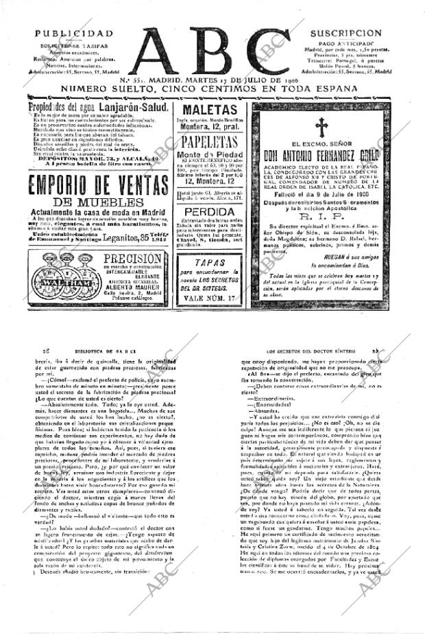 ABC MADRID 17-07-1906 página 1