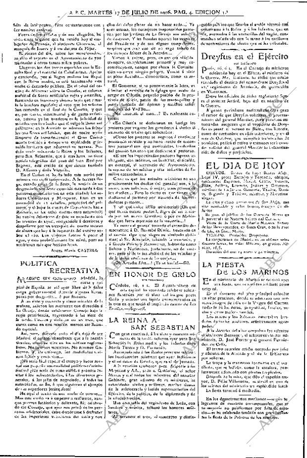 ABC MADRID 17-07-1906 página 4