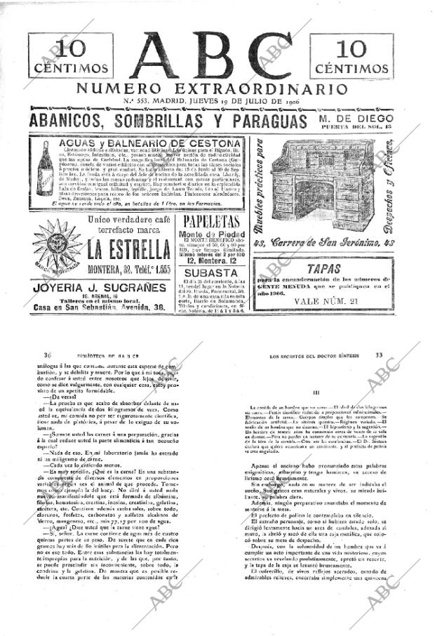 ABC MADRID 19-07-1906 página 1