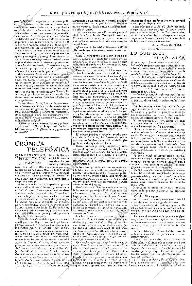 ABC MADRID 19-07-1906 página 4