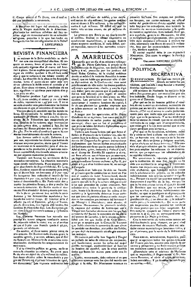 ABC MADRID 23-07-1906 página 4