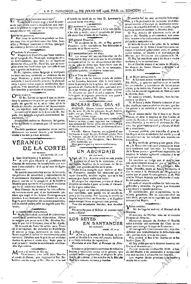 ABC MADRID 29-07-1906 página 10