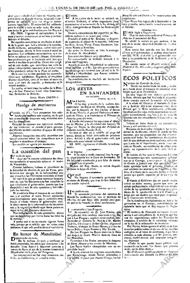 ABC MADRID 30-07-1906 página 9