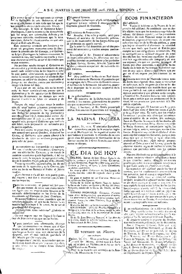 ABC MADRID 31-07-1906 página 4