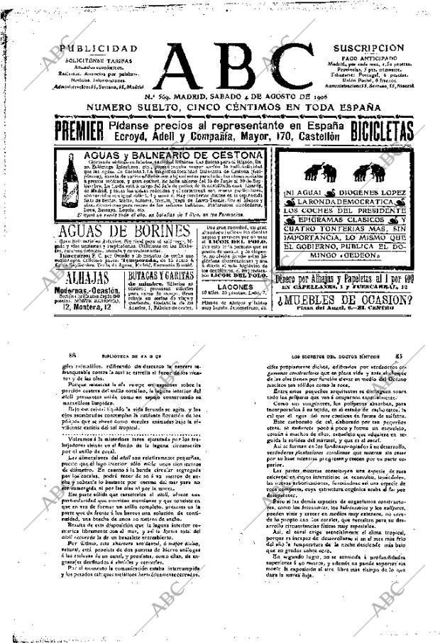 ABC MADRID 04-08-1906 página 1