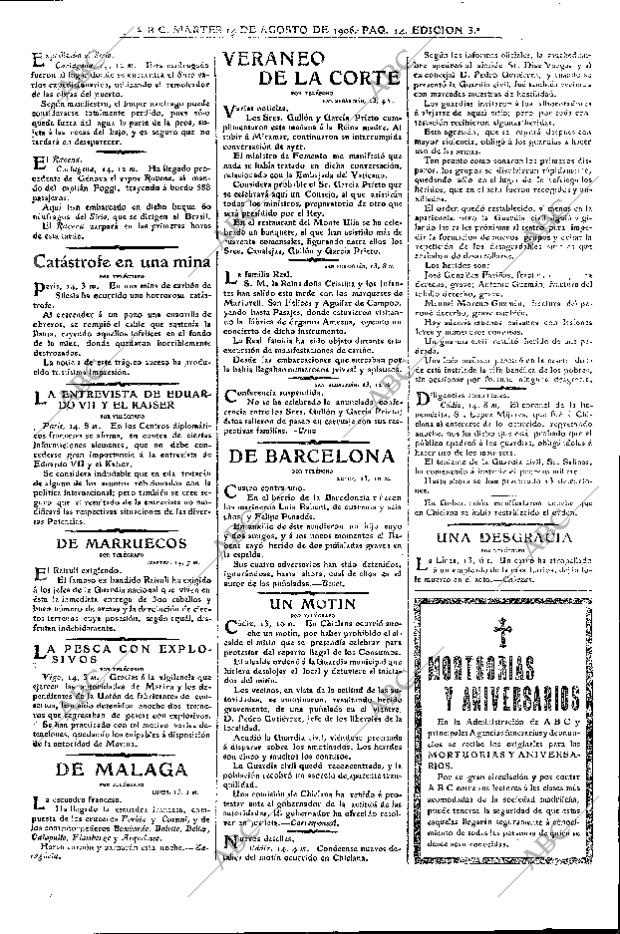 ABC MADRID 14-08-1906 página 14