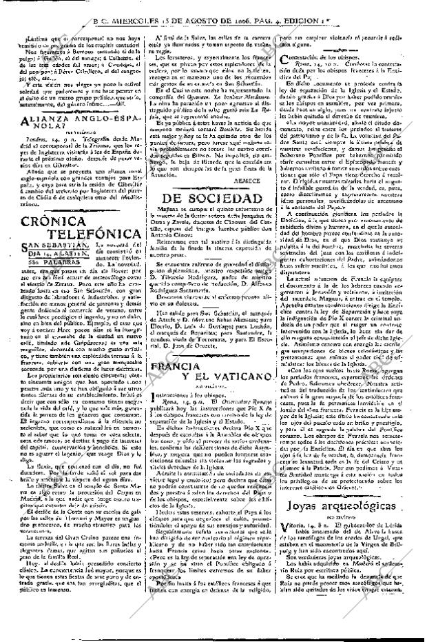 ABC MADRID 15-08-1906 página 4
