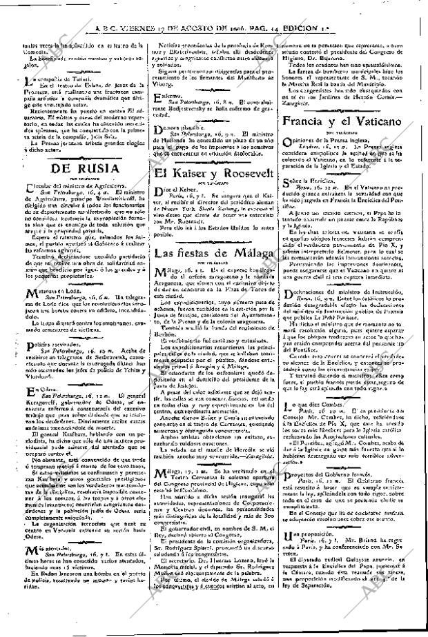 ABC MADRID 17-08-1906 página 14