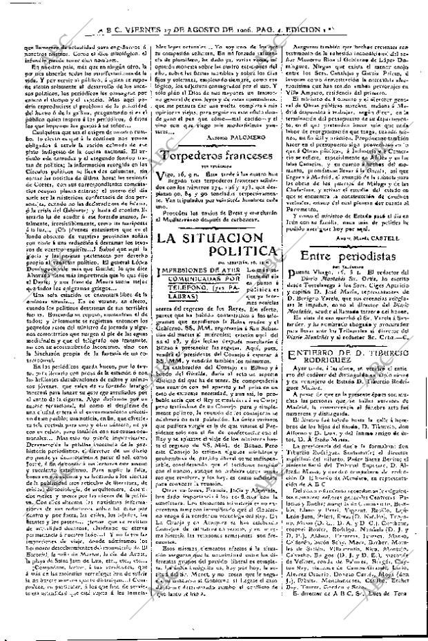 ABC MADRID 17-08-1906 página 4
