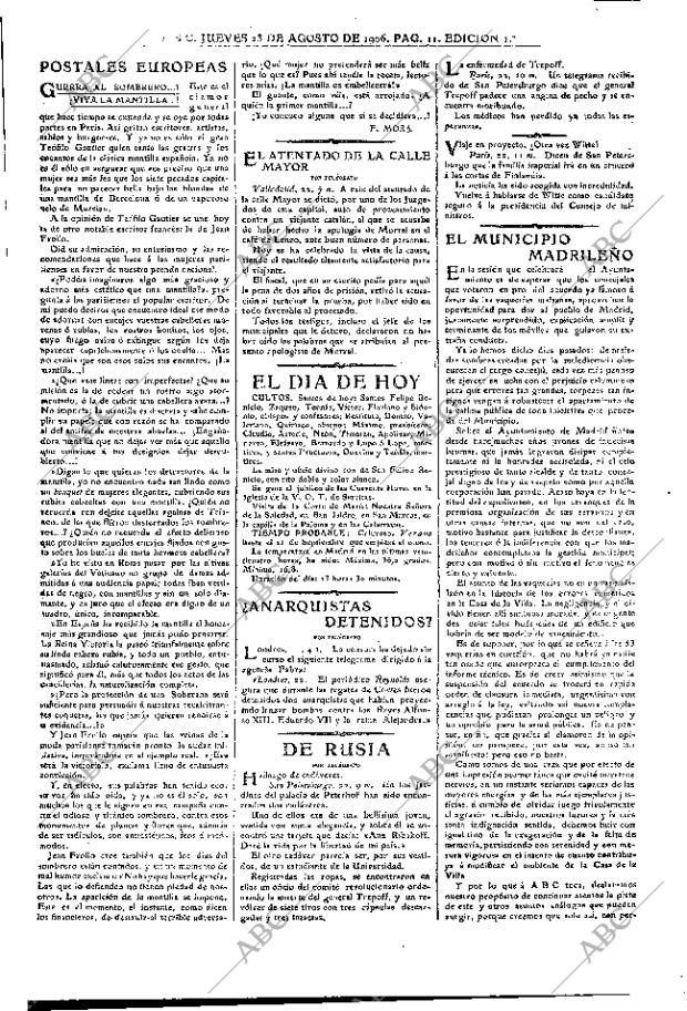 ABC MADRID 23-08-1906 página 11