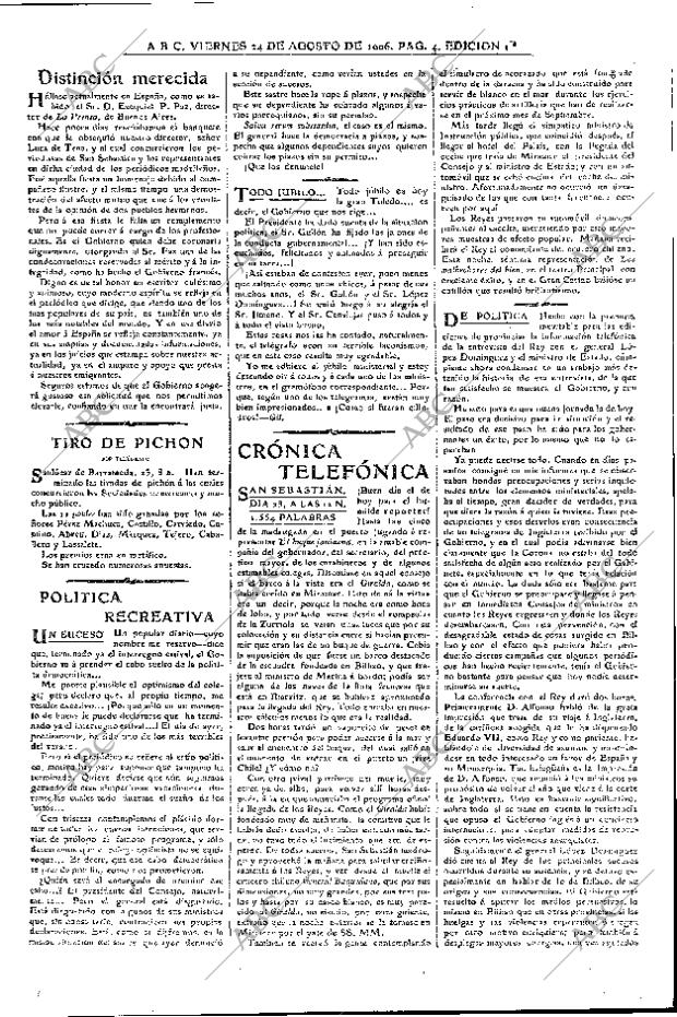 ABC MADRID 24-08-1906 página 4