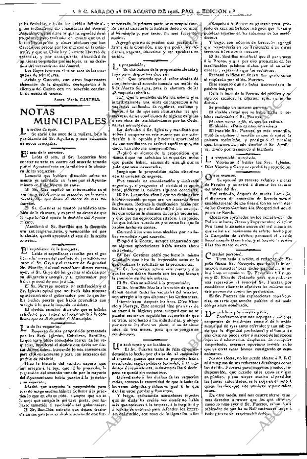 ABC MADRID 25-08-1906 página 4