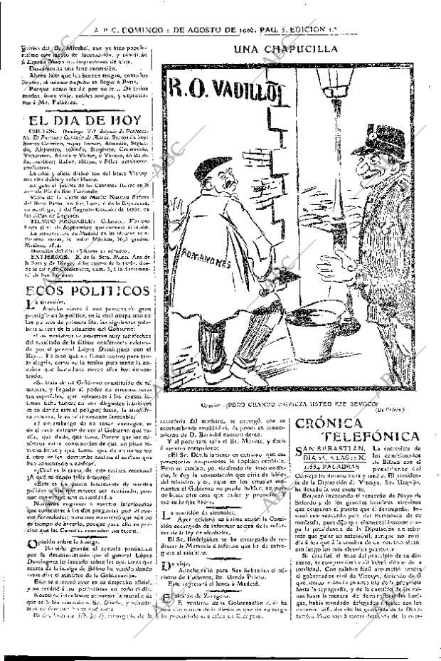 ABC MADRID 26-08-1906 página 5