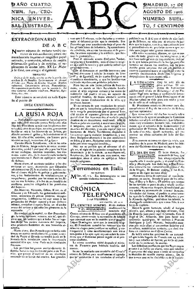 ABC MADRID 27-08-1906 página 3