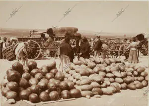 Mercado de melones en el Cerro de las Vistillas