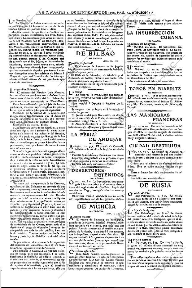 ABC MADRID 11-09-1906 página 14