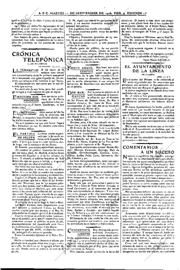 ABC MADRID 11-09-1906 página 4