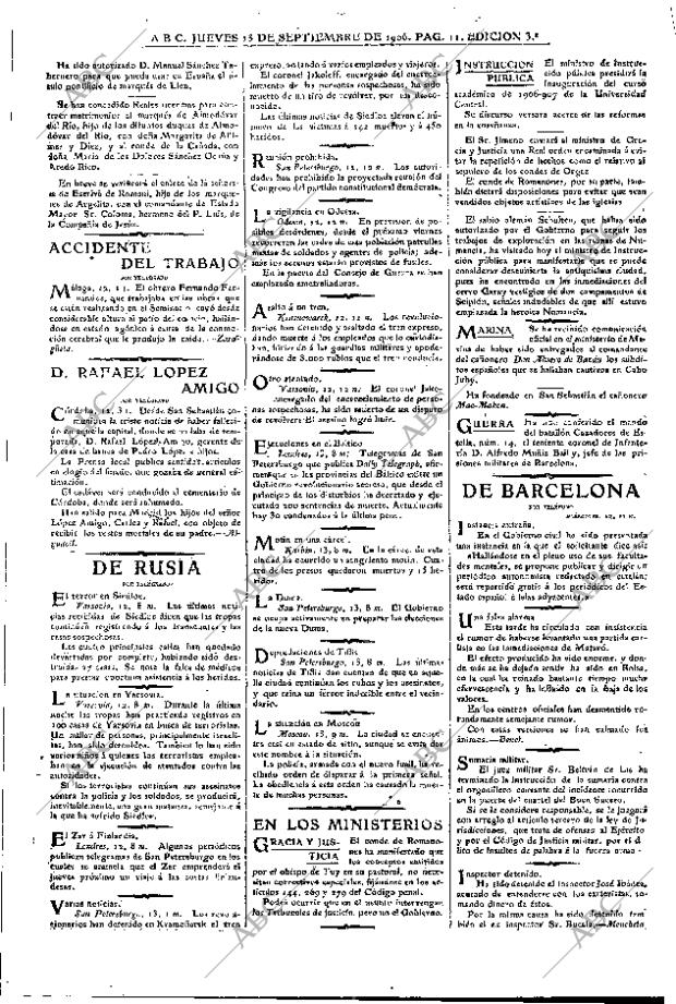ABC MADRID 13-09-1906 página 11