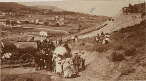 San Rafael (Segovia), 16/09/1906. Excursión dominguera. En la imagen, los...