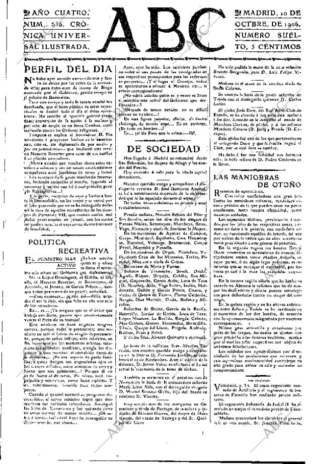 ABC MADRID 10-10-1906 página 3