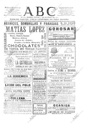 ABC MADRID 11-10-1906 página 1