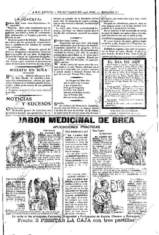 ABC MADRID 11-10-1906 página 12