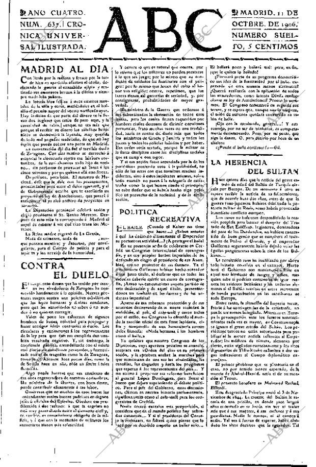 ABC MADRID 11-10-1906 página 3