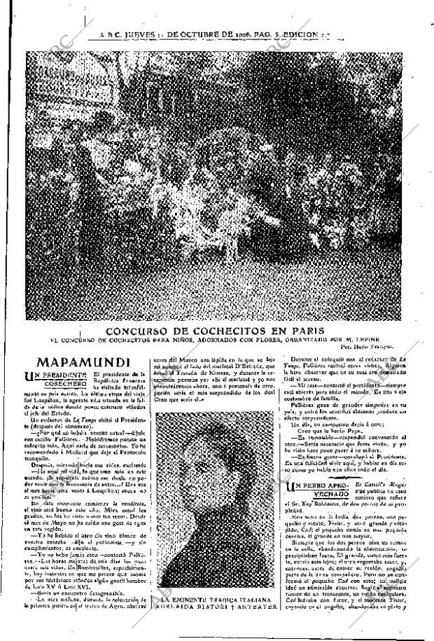 ABC MADRID 11-10-1906 página 5