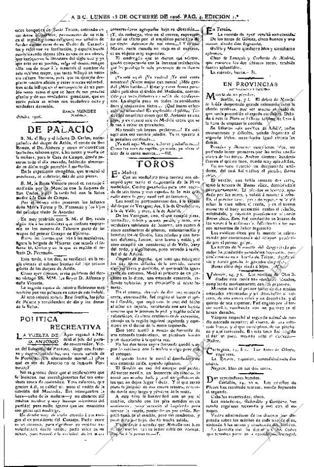 ABC MADRID 15-10-1906 página 4