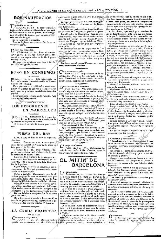 ABC MADRID 22-10-1906 página 9