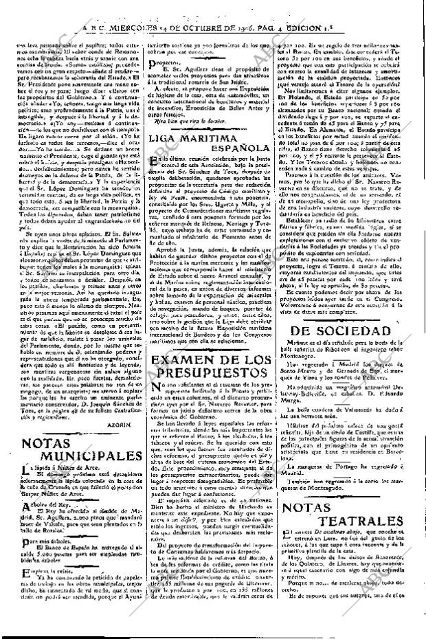 ABC MADRID 24-10-1906 página 4