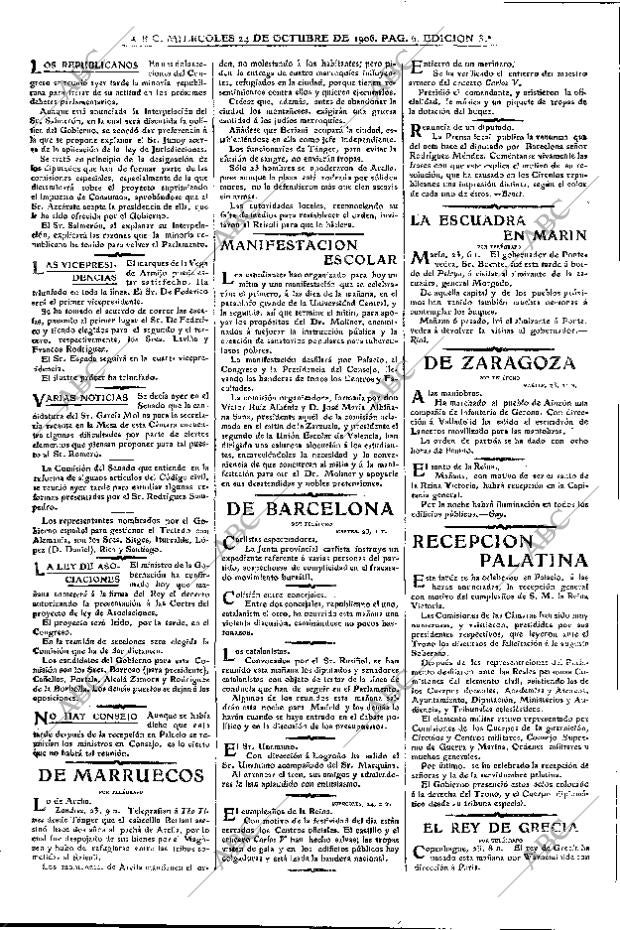 ABC MADRID 24-10-1906 página 6