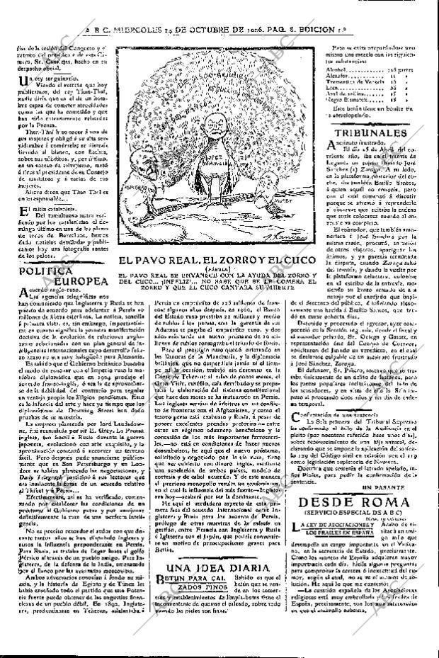 ABC MADRID 24-10-1906 página 8