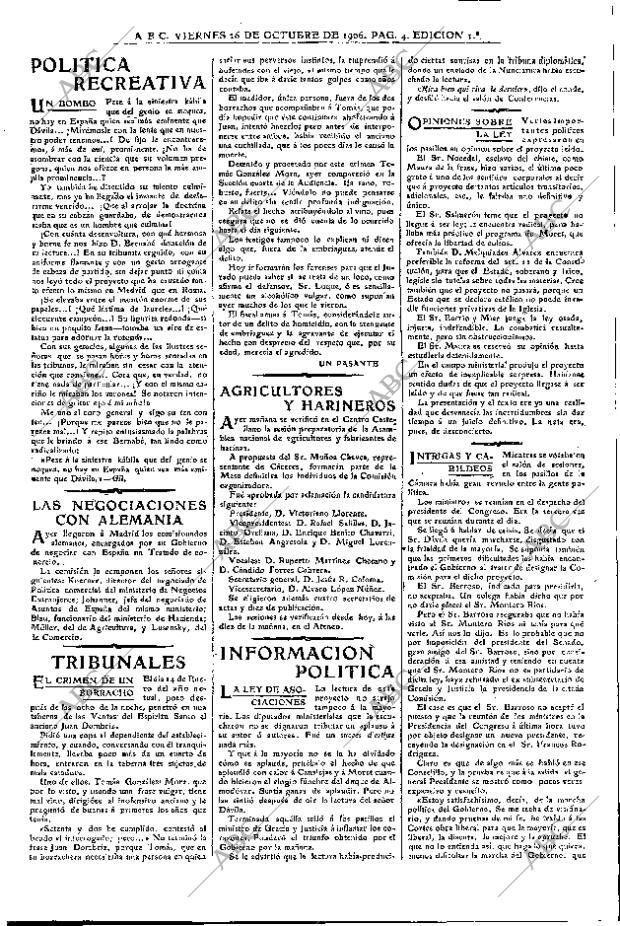 ABC MADRID 26-10-1906 página 4