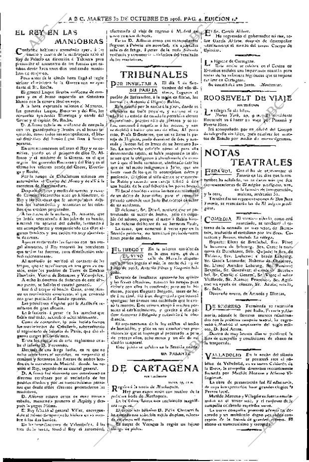 ABC MADRID 30-10-1906 página 4