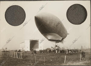 El nuevo dirigible militar francés 'Patrie', del ingenierio constructor Mr....